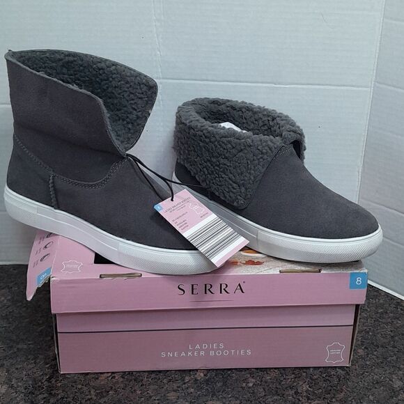 Serra Grey Sneaker Booties...NIB  - Picture 2 of 8